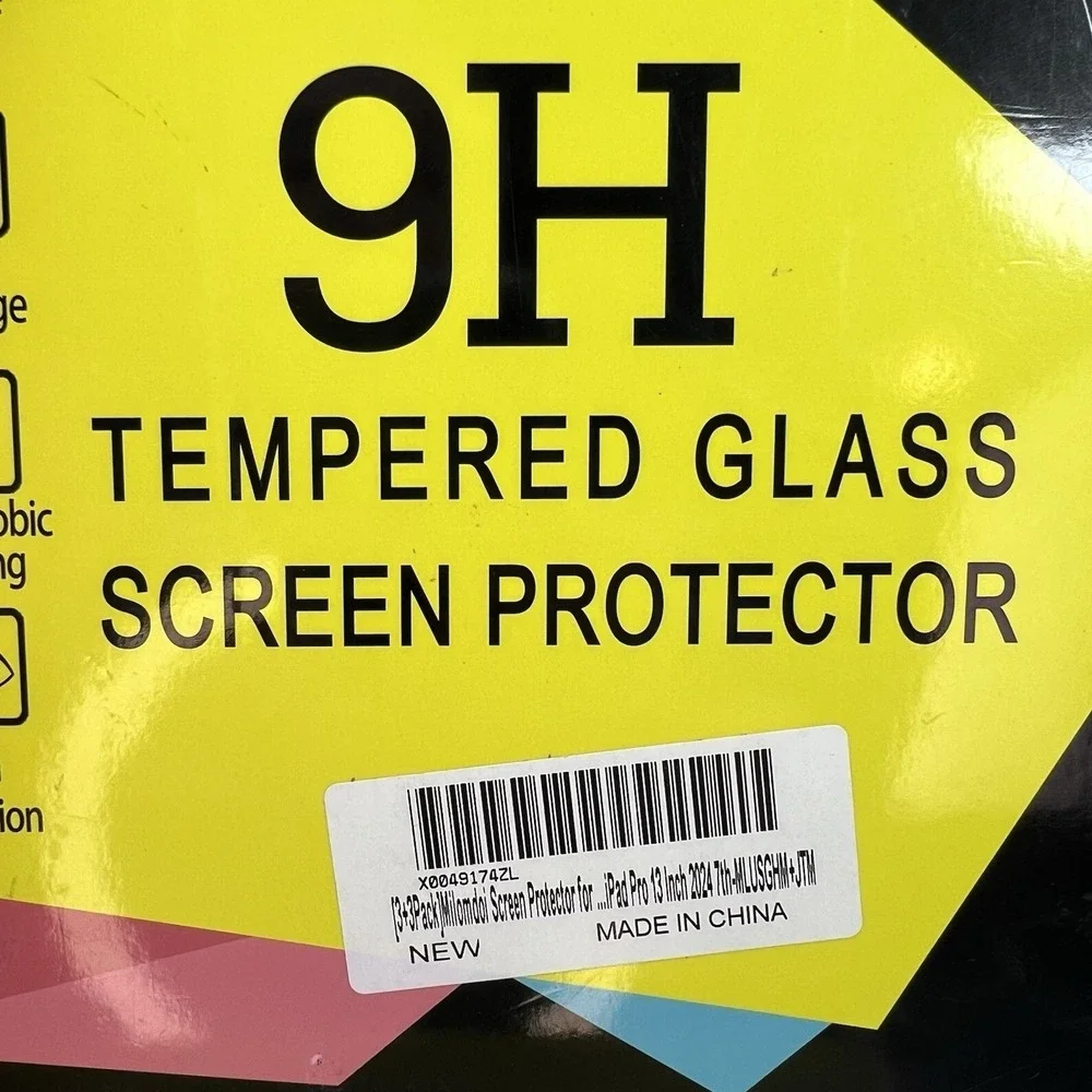 Milomdoi Screen Protector iPad Pro 13 Inch M4 2024 7th Gen Clear NEW 9H Glass
